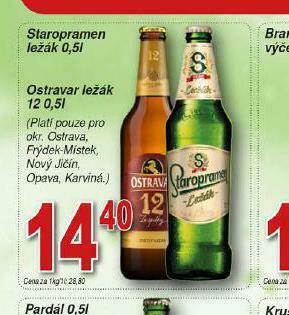 Lidl Pivo staropramen ležák nabídka
