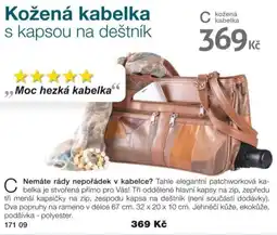 Decodoma Kožená kabelka s kapsou na deštník nabídka
