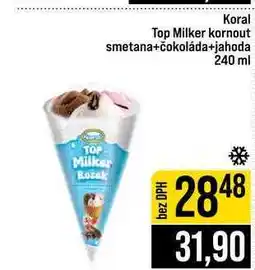 Jip Koral Top Milker kornout smetana+čokoláda+jahoda 240 ml nabídka