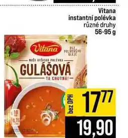 Jip Vitana instantní polévka různé druhy nabídka