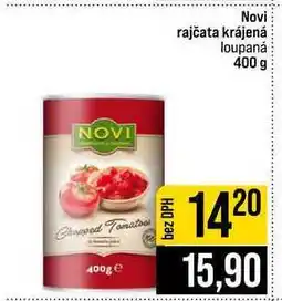 Jip Novi rajčata krájená loupaná nabídka