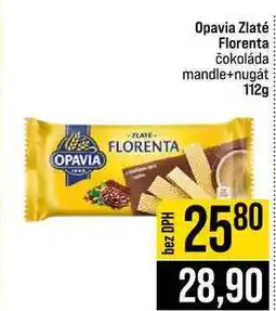 Jip Opavia Zlaté Florenta čokoláda mandle+nugát 112g nabídka