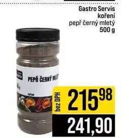 Jip Gastro Servis koření pepř černý mletý nabídka