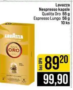 Jip Lavazza Nespresso kapsle Qualita Oro 55 g Espresso Lungo 56 g 10 ks nabídka