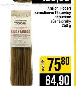 Jip Antichi Poderi semolinové těstoviny ochucené různé druhy nabídka
