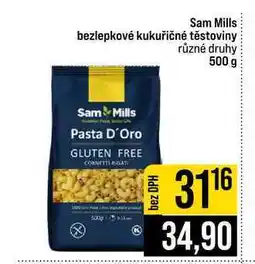 Jip Sam Mills bezlepkové kukuřičné těstoviny různé druhy nabídka