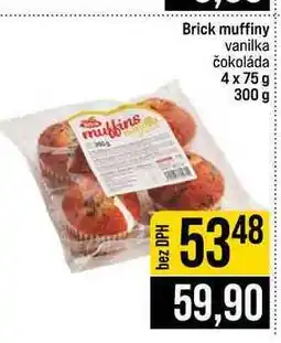 Jip Brick muffiny vanilka čokoláda 4x75 g 300 g nabídka