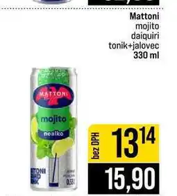 Jip Mattoni mojito daiquiri tonik+jalovec 330 ml nabídka
