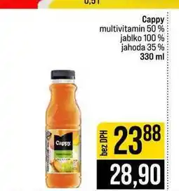 Jip Cappy multivitamin 50% jablko 100% jahoda 35% nabídka