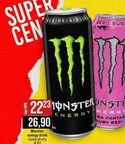 Jip Monster energy drink různé druhy nabídka