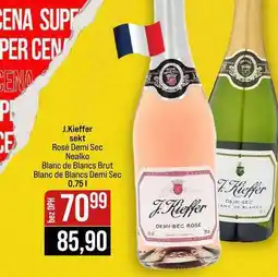 Jip J.Kieffer sekt Rosé Demi Sec Nealko Blanc de Blancs Brut Blanc de Blancs Demi Sec nabídka