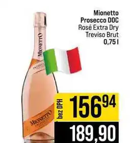 Jip Mionetto Prosecco DOC Rosé Extra Dry Treviso Brut nabídka