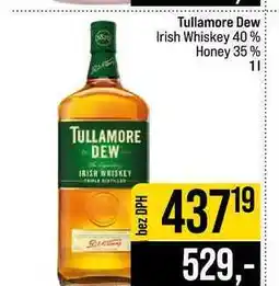 Jip Tullamore Dew Irish Whiskey 40% Honey 35% nabídka