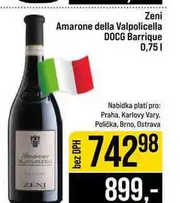 Jip Zeni Amarone della Valpolicella DOCG Barrique nabídka