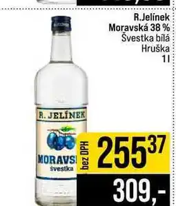 Jip R.Jelínek Moravská 38% Švestka bilá Hruška nabídka