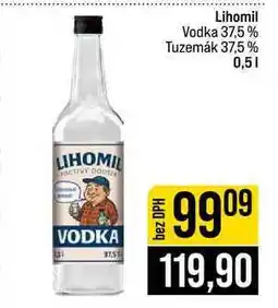 Jip Lihomil Vodka 37,5% Tuzemák 37,5% nabídka
