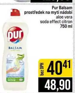 Jip Pur Balsam prostředek na mytí nádobí aloe vera soda effect citron nabídka
