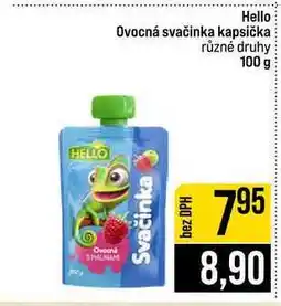 Jip Hello Ovocná svačinka kapsička různé druhy nabídka