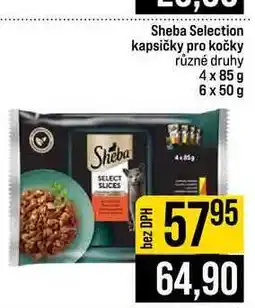 Jip Sheba Selection kapsičky pro kočky různé druhy 4 x 85 g 6 x 50g nabídka