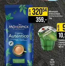 Jip Mövenpick zrnková káva Crema Auténtico nabídka