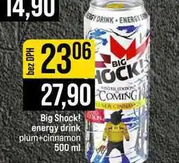 Jip Big Shock! energy drink plum+cinnamon 500 ml nabídka