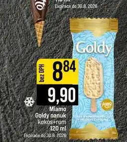 Jip Miamo Goldy nanuk kokos+rum 120 ml nabídka
