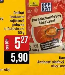 Jip Delikat instantní rajčatová polévka s těstovinami nabídka