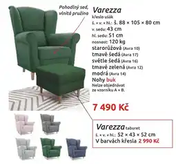 Nábytkáři Čech a Moravy Varezza křeslo ušák nabídka