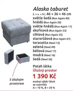 Nábytkáři Čech a Moravy Alaska taburet nabídka