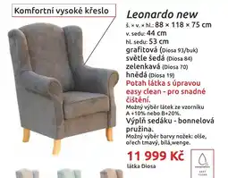 Nábytkáři Čech a Moravy Leonardo new Komfortní vysoké křeslo nabídka