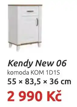 Nábytkáři Čech a Moravy Kendy New 06 komoda KOM 1D1S nabídka