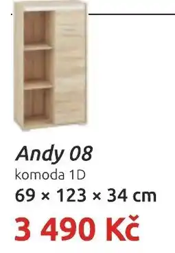 Nábytkáři Čech a Moravy Andy 08 komoda 1D nabídka