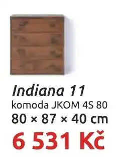 Nábytkáři Čech a Moravy Indiana 11 komoda Jkom 4s 80 nabídka