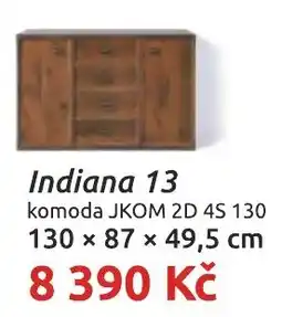 Nábytkáři Čech a Moravy Indiana 13 komoda Jkom 2d 4s 130 nabídka