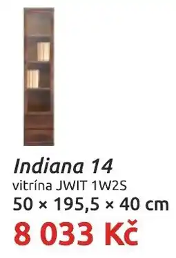 Nábytkáři Čech a Moravy Indiana 14 vitrína JWIT 1W2S nabídka