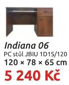 Nábytkáři Čech a Moravy Indiana 06 PC stůl JBIU 1D1S/120 nabídka