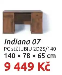 Nábytkáři Čech a Moravy Indiana 07 PC stůl JBIU 2D2S/140 nabídka