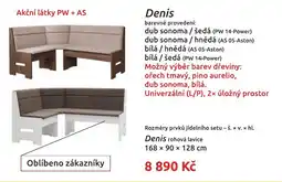 Nábytkáři Čech a Moravy Denis rohová lavice nabídka