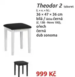 Nábytkáři Čech a Moravy Theodor 2 taburet nabídka