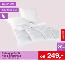 Asko Pérový polštář nebo přikrývka nabídka