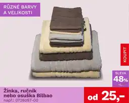 Asko Bilbao žínka, ručník nebo osuška nabídka