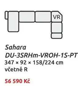 Nábytkáři Čech a Moravy Sahara DU-3SRHm-VROH-1S-PT nabídka