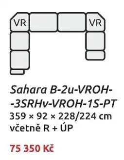 Nábytkáři Čech a Moravy Sahara B-2u-VROH-3SRHv-VROH-1S-PT nabídka