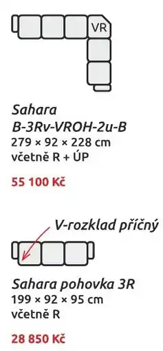 Nábytkáři Čech a Moravy Sahara B-3Rv-VROH-2u-B nabídka