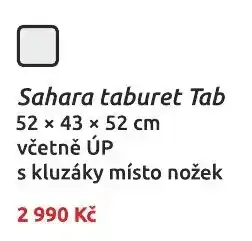 Nábytkáři Čech a Moravy Sahara taburet Tab nabídka