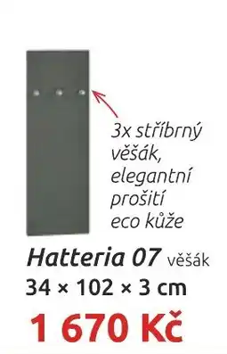 Nábytkáři Čech a Moravy Hatteria 07 věšák nabídka