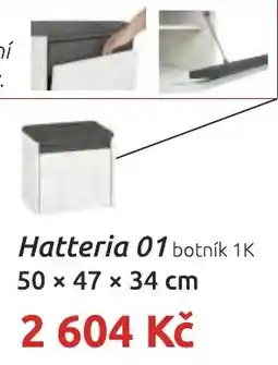 Nábytkáři Čech a Moravy Hatteria 01 botník 1K nabídka