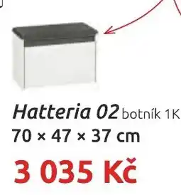 Nábytkáři Čech a Moravy Hatteria 02 botník nabídka