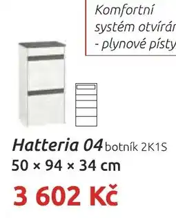 Nábytkáři Čech a Moravy Hatteria 04 botník 2K1S nabídka