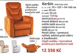 Nábytkáři Čech a Moravy Kerbin - elektrický relax nabídka